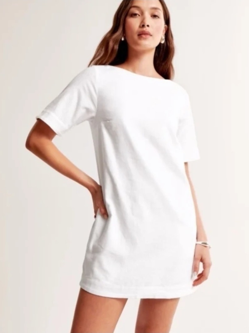 Simple White T-Shirt Dress